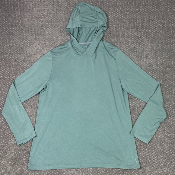 Free Fly Hoodie Men's Large Green Bamboo Shade Performance Lightweight Fishing - Picture 1 of 10